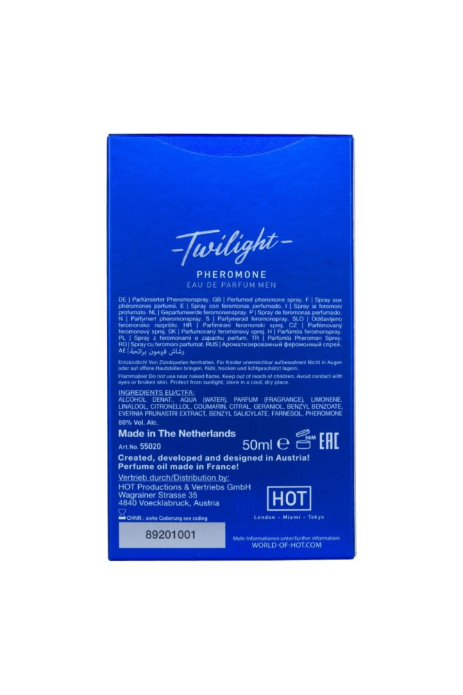 HOT - TWILIGHT PHEROMONE PARFUM UOMO 50 ML