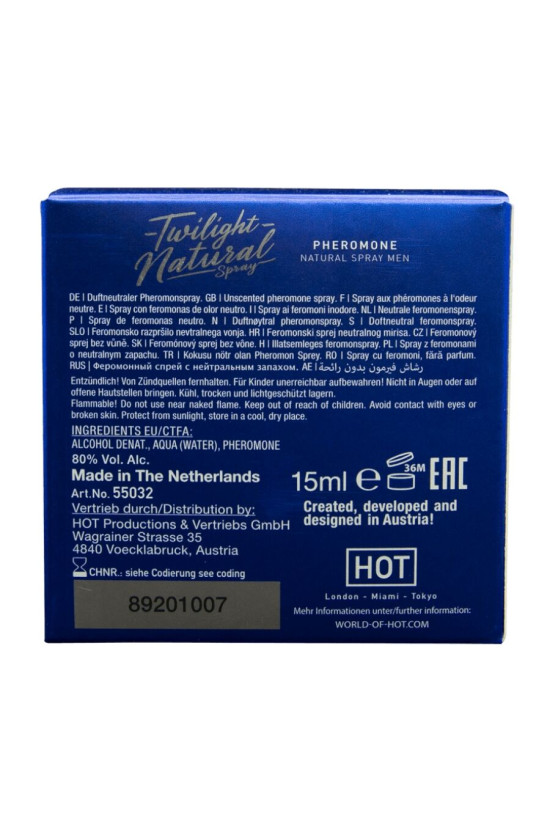 HOT - TWILIGHT PHEROMONE NATURAL MEN 15 ML