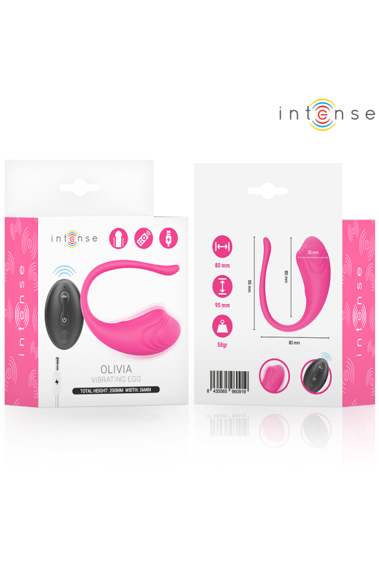 INTENSE - OLIVIA PINK UOVO VIBRANTE CON TELECOMANDO