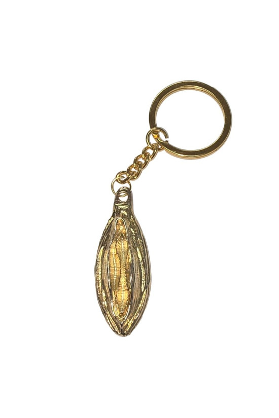 DIABLO PICANTE - PORTACHIAVI IN METALLO CON LABBRA ORO