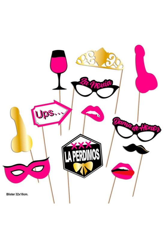 DIABLO PICANTE - SET FESTA PHOTOCALL MODELLO 2 - 12 UNITÀ