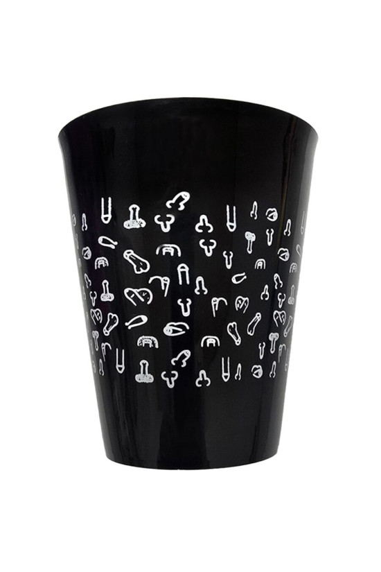 DIABLO PICANTE - TAZZA NERA 500 ML CON PENI BIANCHI