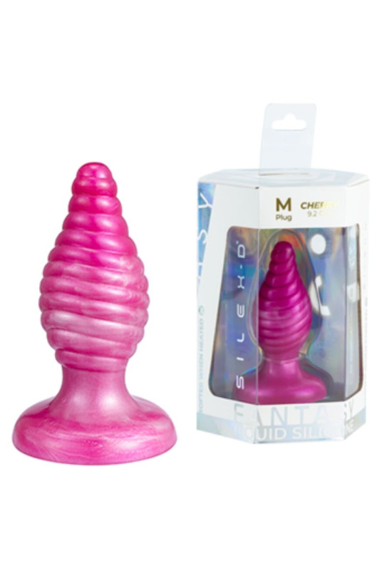 SILEXD - CHERRY ANAL PLUG FANTASY SILICONE LIQUIDO TERMOREATTIVO ROSA 9