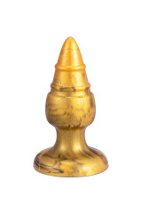 SILEXD - GOLDY ANAL PLUG FANTASY SILICONE LIQUIDO TERMOREATTIVO DORATO 9