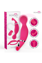 MORESSA - KIRK DUO ASPIRAZIONE + MASSAGGIATORE MULTI-PERFORMANCE IN SILICONE PREMIUM RICARICABILE