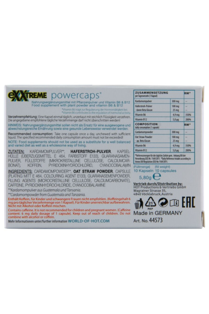 HOT - EXXTREME CAPSULE POWER UOMO 10 UNITÀ