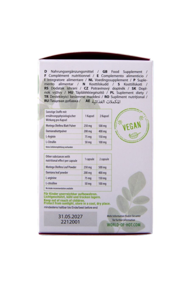 HOT - MORINGA DONNE CAPPELLINI DONNA 60 UNITÀ