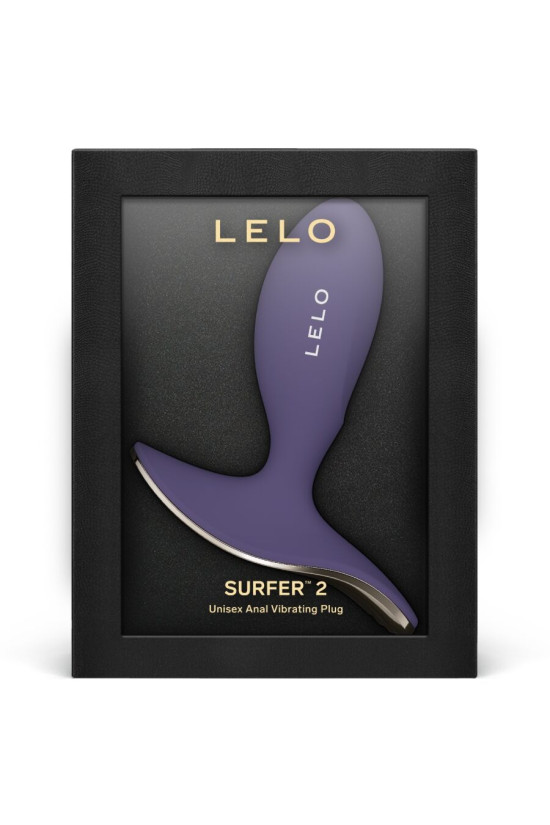 LELO - SURFER 2 UNISEX ANAL VIBRATING PLUG CYBER PURPLE