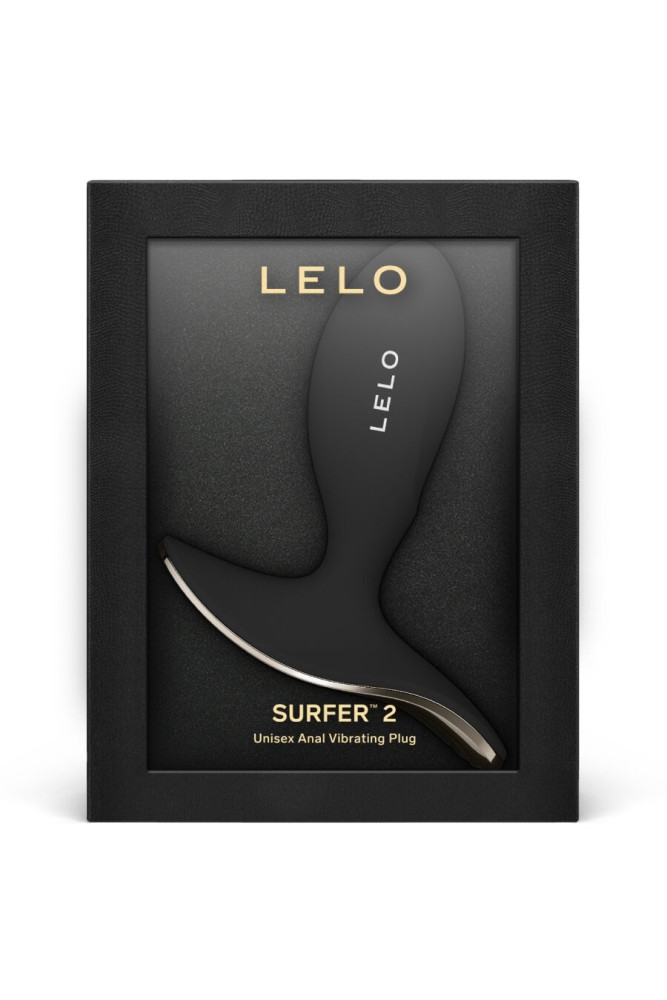 LELO - SURFER 2 UNISEX PLUG ANALE VIBRANTE NERO