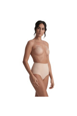 BYE-BRA - RABBIT COPAS DE SILICONA BEIGE TALLA XL