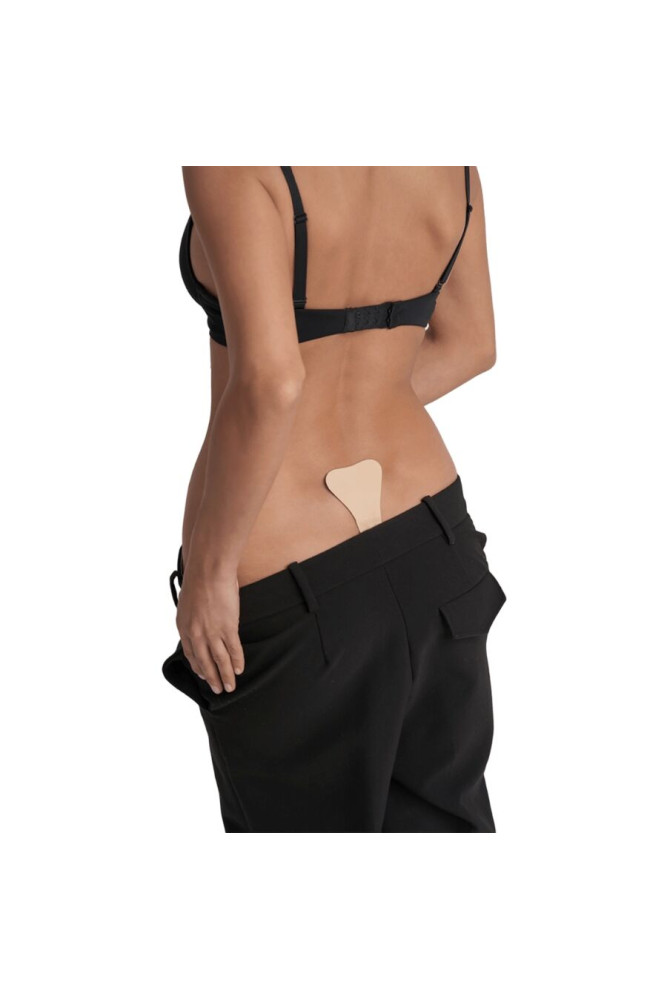 BYE-BRA - TANGA ADHESIVO BEIGE TALLA ÚNICA