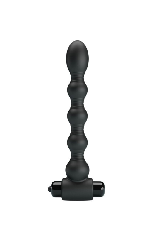 PRETTY LOVE - LYNN SILICONE ANAL PLUG 10 VIBRAZIONI NERO