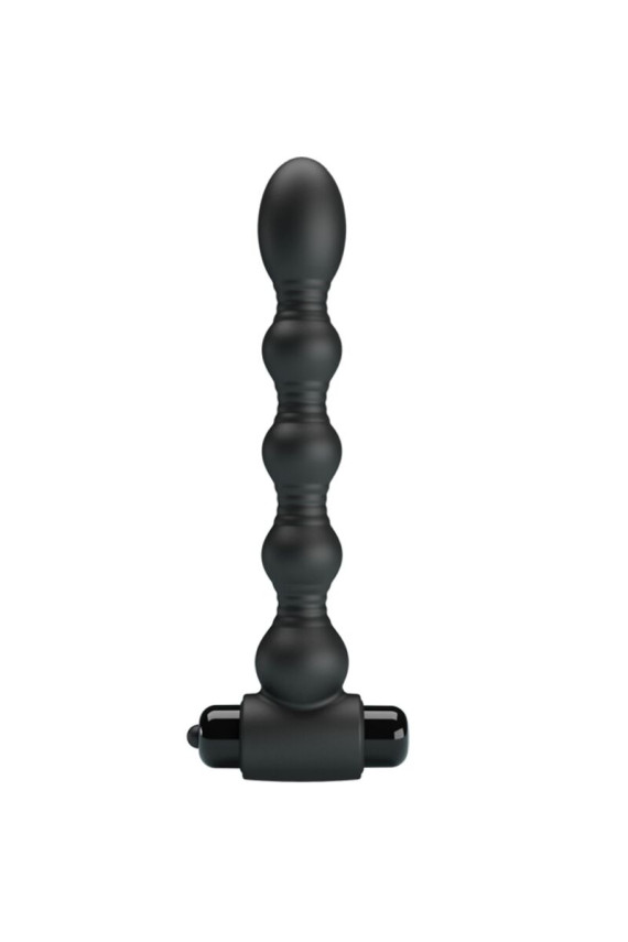 PRETTY LOVE - LYNN SILICONE ANAL PLUG 10 VIBRAZIONI NERO