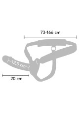 HIDDEN DESIRE - INFERNO GUAINA PER PENE STRAP-ON 20 CM