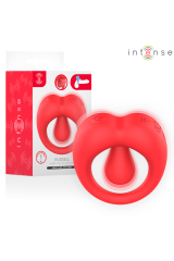 INTENSE - RUSSELL ANILLO VIBRADOR CON ESTIMULACIÓN DE CLÍTORIS ROJO