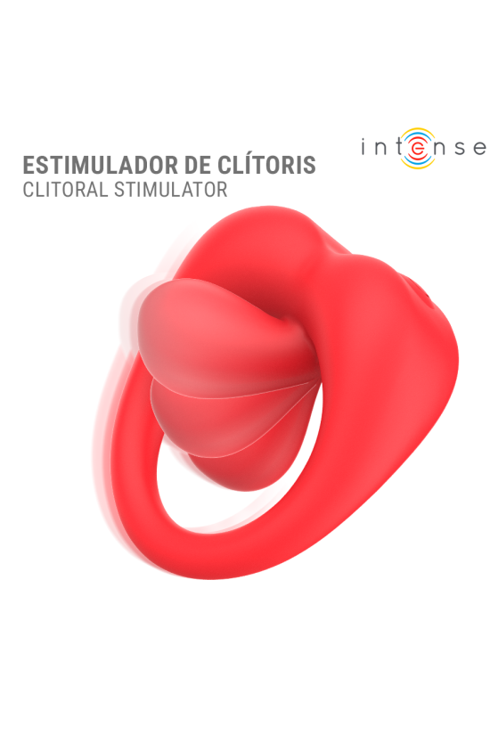 INTENSE - RUSSELL ANILLO VIBRADOR CON ESTIMULACIÓN DE CLÍTORIS ROJO