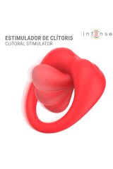 INTENSE - RUSSELL ANILLO VIBRADOR CON ESTIMULACIÓN DE CLÍTORIS ROJO