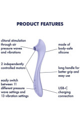 SATISFYER - EASY LOVER VIBRADOR & ESTIMULADOR AIR PULSE