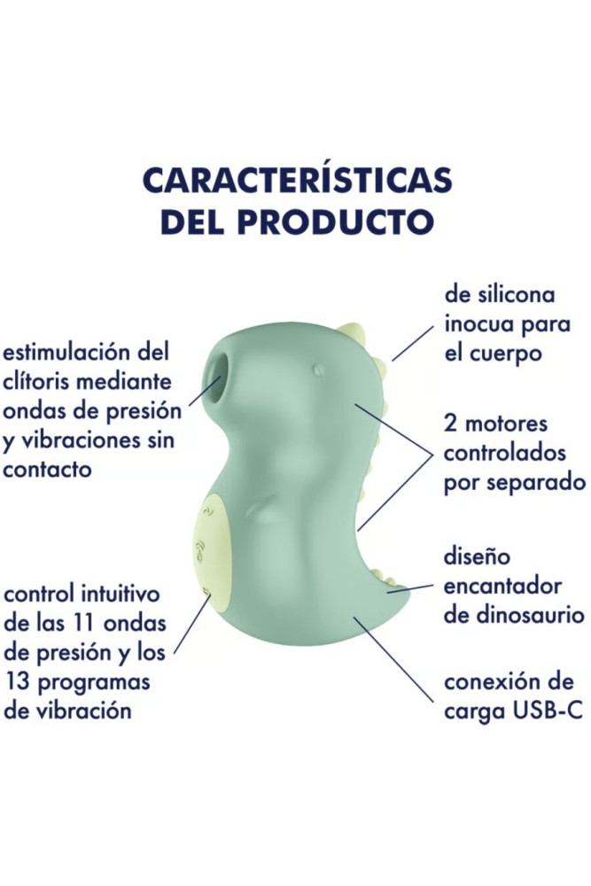 SATISFYER - DIN-OOOH VIBRADOR & ESTIMULADOR AIR PULSE