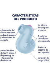 SATISFYER - SEA PONY VIBRADOR & ESTIMULADOR AIR PULSE