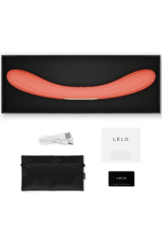 LELO - BOOMERANG VIBRATORE A DOPPIA ESTREMITÀ ROSSO CORALLO