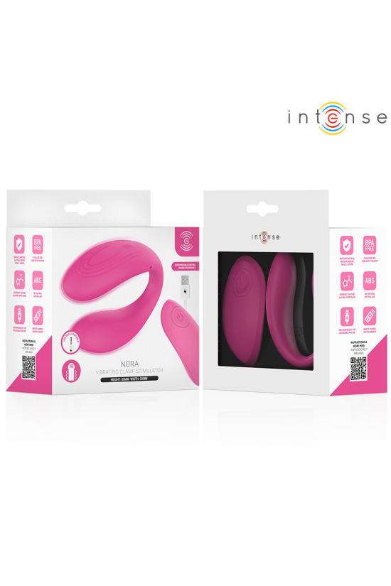 INTENSE - NORA STIMOLATORE VIBRANTE A MORSETTO ROSA