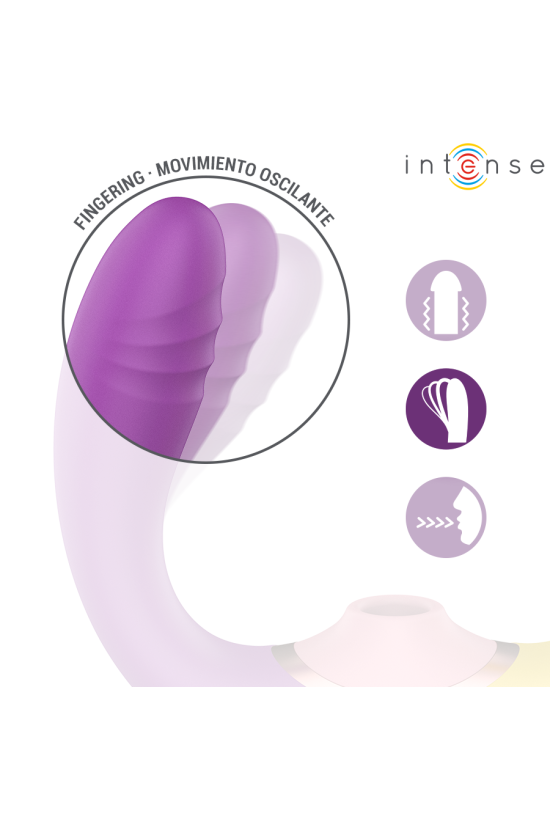 INTENSE - WILLOW  STIMOLATORE A VIBRAZIONE E ASPIRAZIONE 3 IN 1