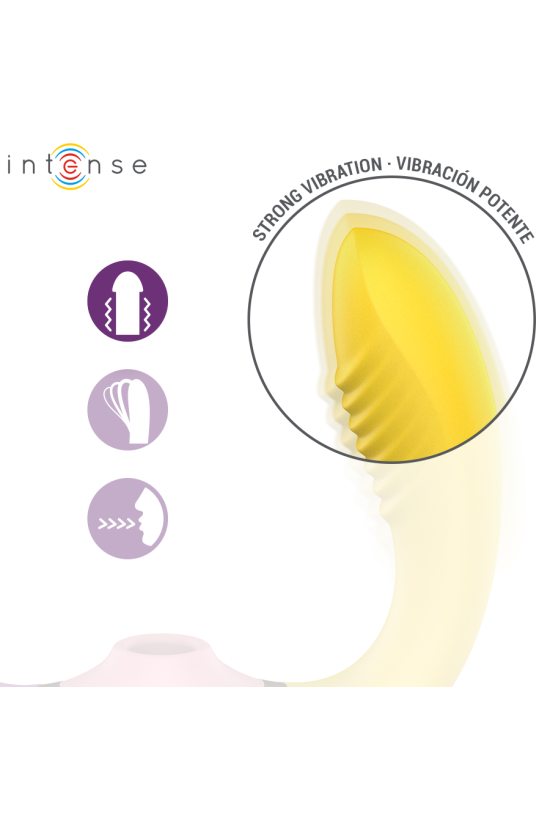 INTENSE - WILLOW  STIMOLATORE A VIBRAZIONE E ASPIRAZIONE 3 IN 1