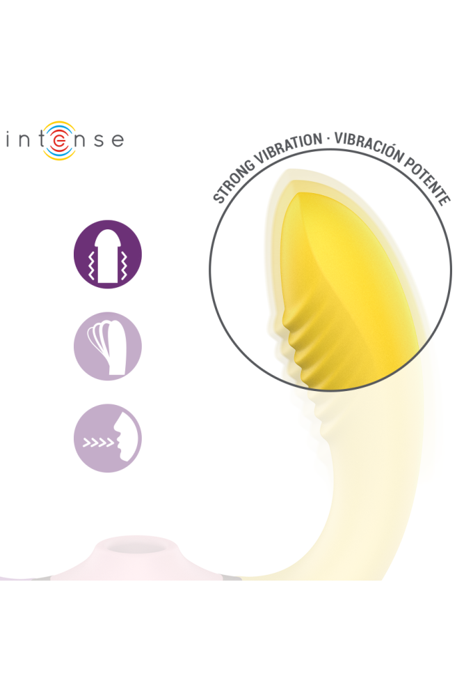 INTENSE - WILLOW  STIMOLATORE A VIBRAZIONE E ASPIRAZIONE 3 IN 1