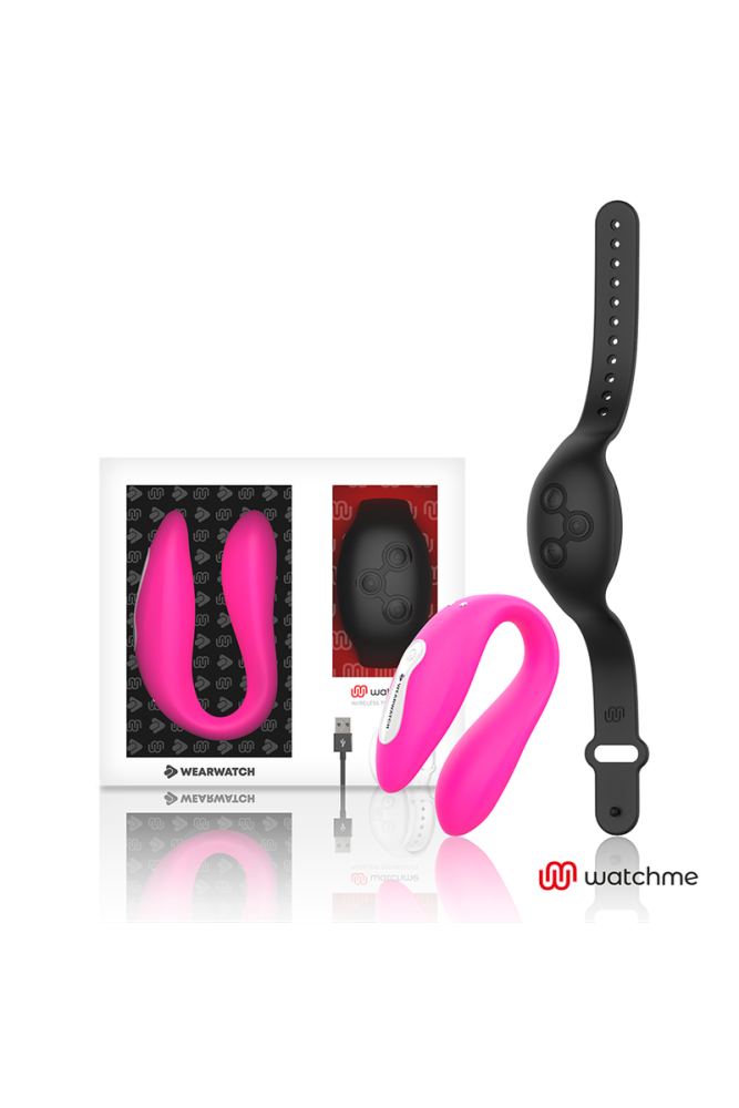 WEARWATCH - VIBRATORE WATCHME DOPPIA TECNOLOGIA FUCSIA/AZABACHE