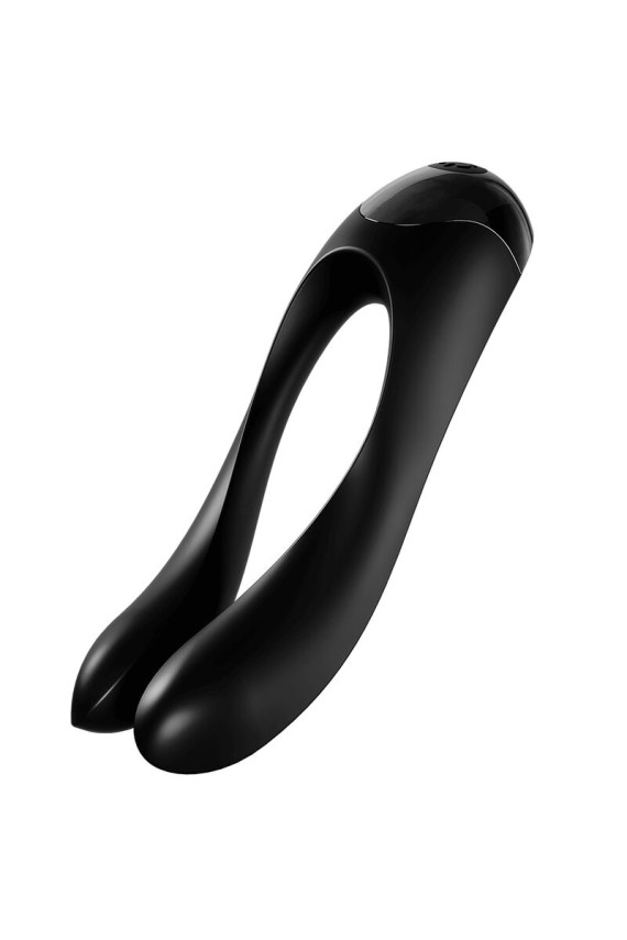 SATISFYER - VIBRATORE DA DITO CANDY CANE NERO
