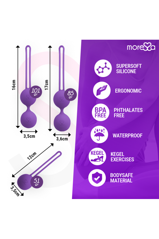 MORESSA - OSIAN SET PREMIUM IN SILICONE LILLA