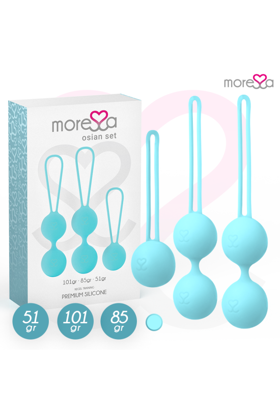 MORESSA - SET OSIAN PREMIUM IN SILICONE TURCHESE