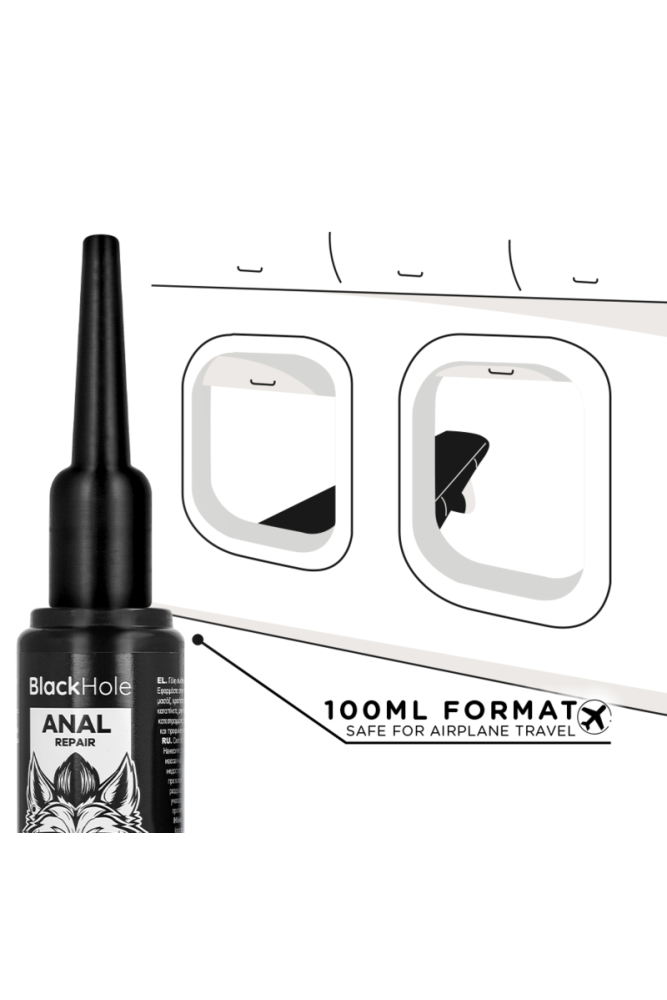 BLACK HOLE - APPLICATORE LUBRIFICANTE ANALE TAGLIA L 100 ML