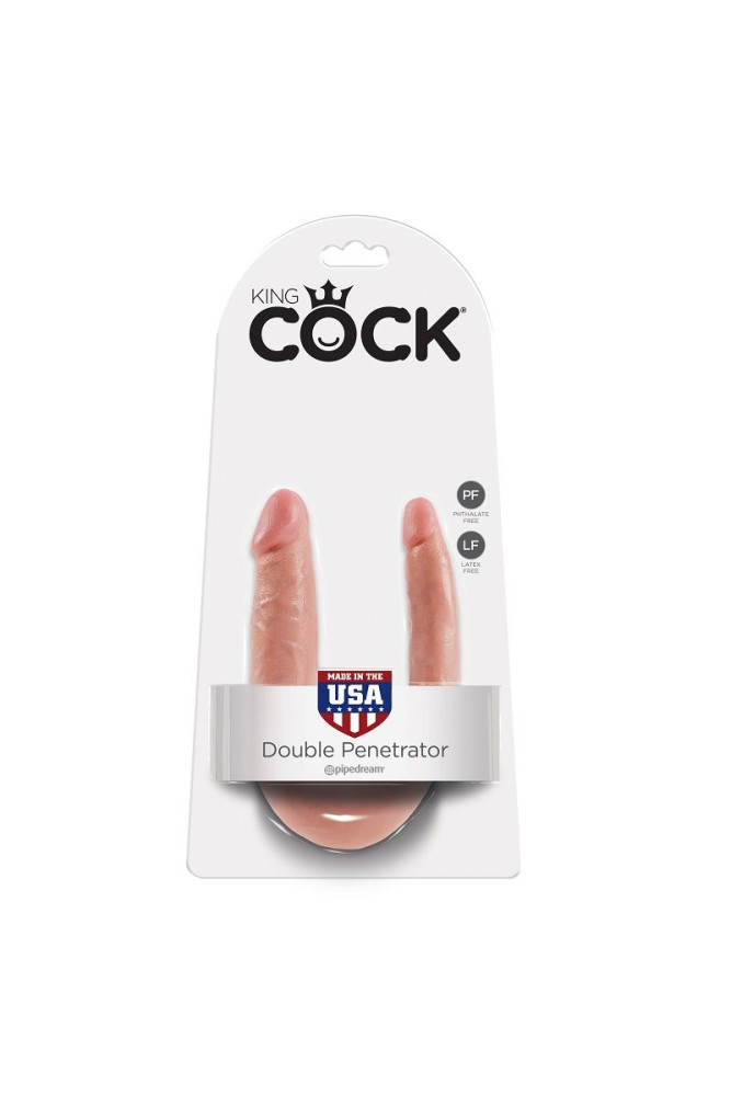 KING COCK - DILDO DOPPIA PENETRAZIONE 12.7 CM NATURALE