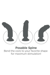 KING COCK - DILDO VIBRANTE CON TESTICOLI 20.3 CM NATURALE