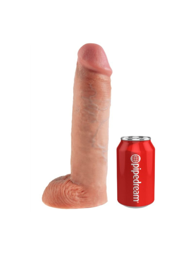 KING COCK - SISTEMA DI REGTATURA HOLLOW STRAP-ON CARNE 28 CM