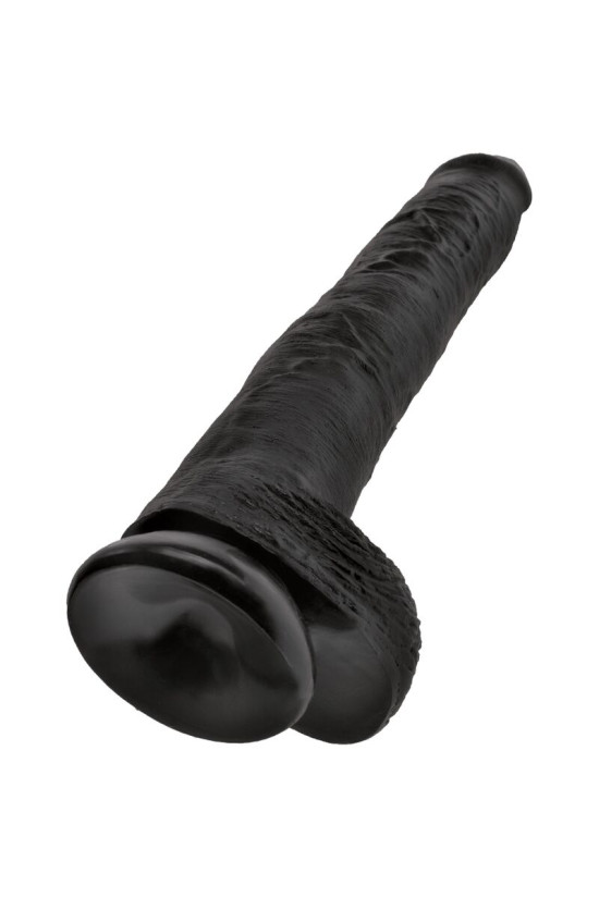 KING COCK - PENE REALISTICO CON SFERE 30.5 CM NERO