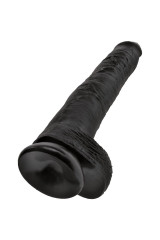 KING COCK - PENE REALISTICO CON SFERE 30.5 CM NERO