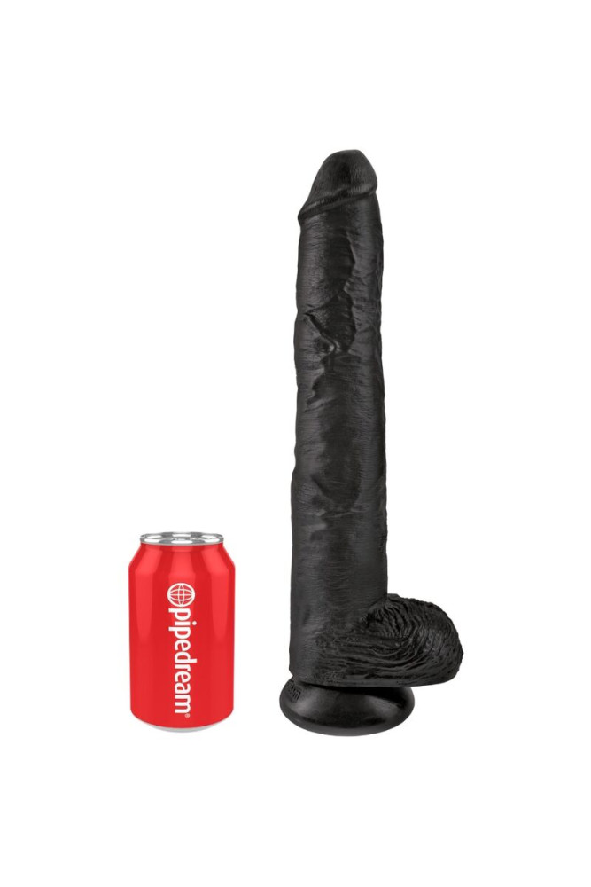 KING COCK - PENE REALISTICO CON SFERE 30.5 CM NERO