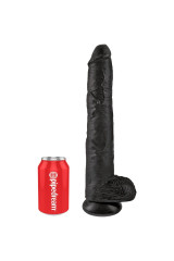 KING COCK - PENE REALISTICO CON SFERE 30.5 CM NERO