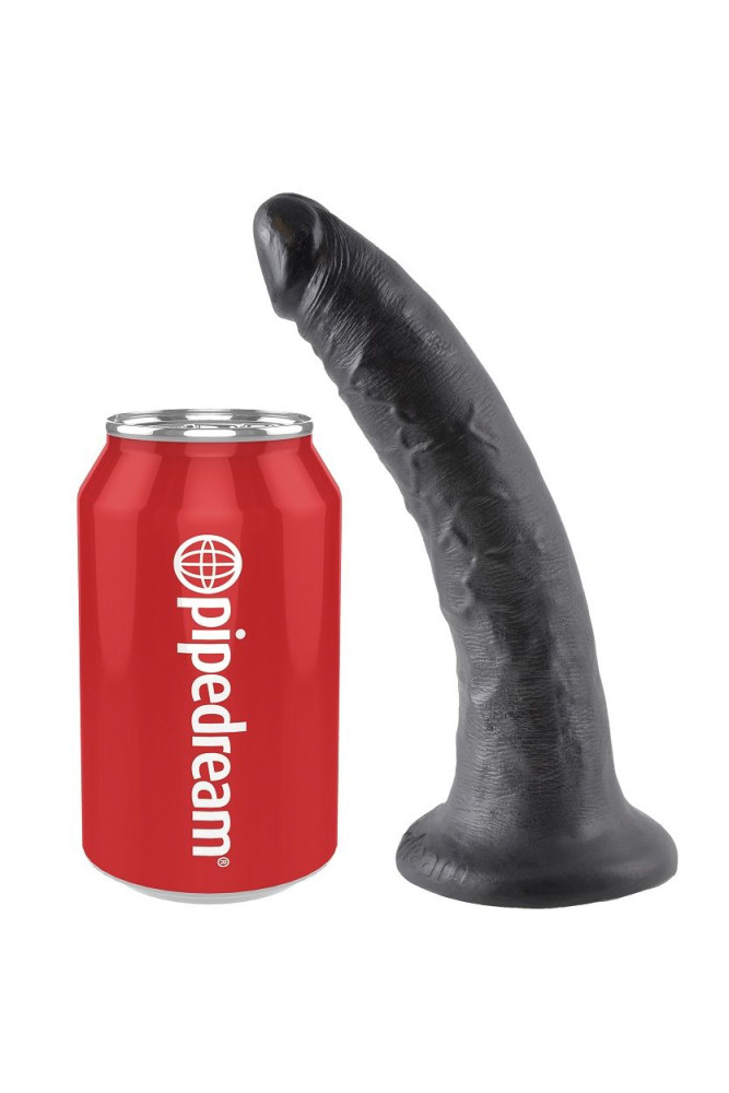 KING COCK - 7 DILDO NERO 17.8 CM