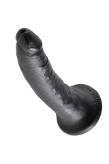 KING COCK - 7 DILDO NERO 17.8 CM