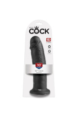 KING COCK - 10 DILDO NERO 25 CM