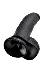 KING COCK - 9 DILDO NERO CON SFERE 22.9 CM