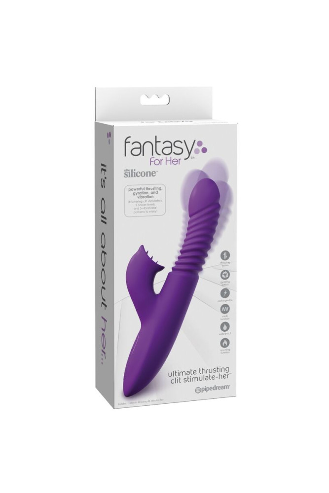 FANTASY FOR HER - STIMOLATORE DEL CLITORIDE CON OSCILLAZIONE DEL CALORE E FUNZIONE VIBRAZIONE VIOLA