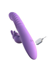 FANTASY FOR HER - STIMOLATORE PER CLITORIDE CONIGLIO CON FUNZIONE CALORE OSCILLAZIONE E VIBRAZIONE VIOLA