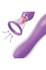 FANTASY FOR HER - TUBO DI ASPIRAZIONE MASSIMO PIACERE CON LINGUA STIMOLANTE VIOLA