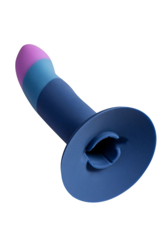 ROMP - DILDO IN SILICONE PICCOLO CON VENTOSA TRICOLORE 14 CM