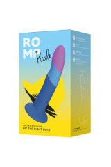 ROMP - DILDO IN SILICONE PICCOLO CON VENTOSA TRICOLORE 14 CM